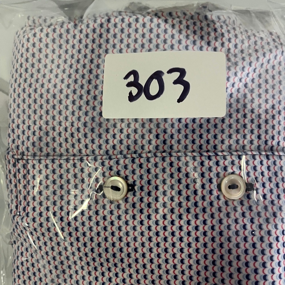 Peter Millar Summer Comfort Men 2XL Polo Shirt Caves Valley Geometric AOP - Picture 8 of 8